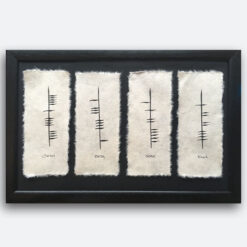 4 Name Plaque Ogham