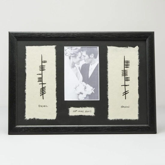 Ogham Plaque with Photo - Image 3