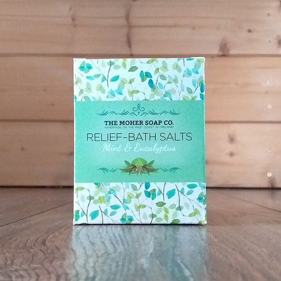 Mint & Eucalyptus Relief Bath Salts Jar - Image 2