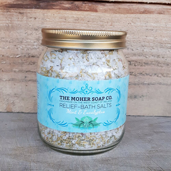 Mint & Eucalyptus Relief Bath Salts Jar