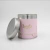Herb Dublin Rhubarb & Fresh Mint Candle -Tin Tall