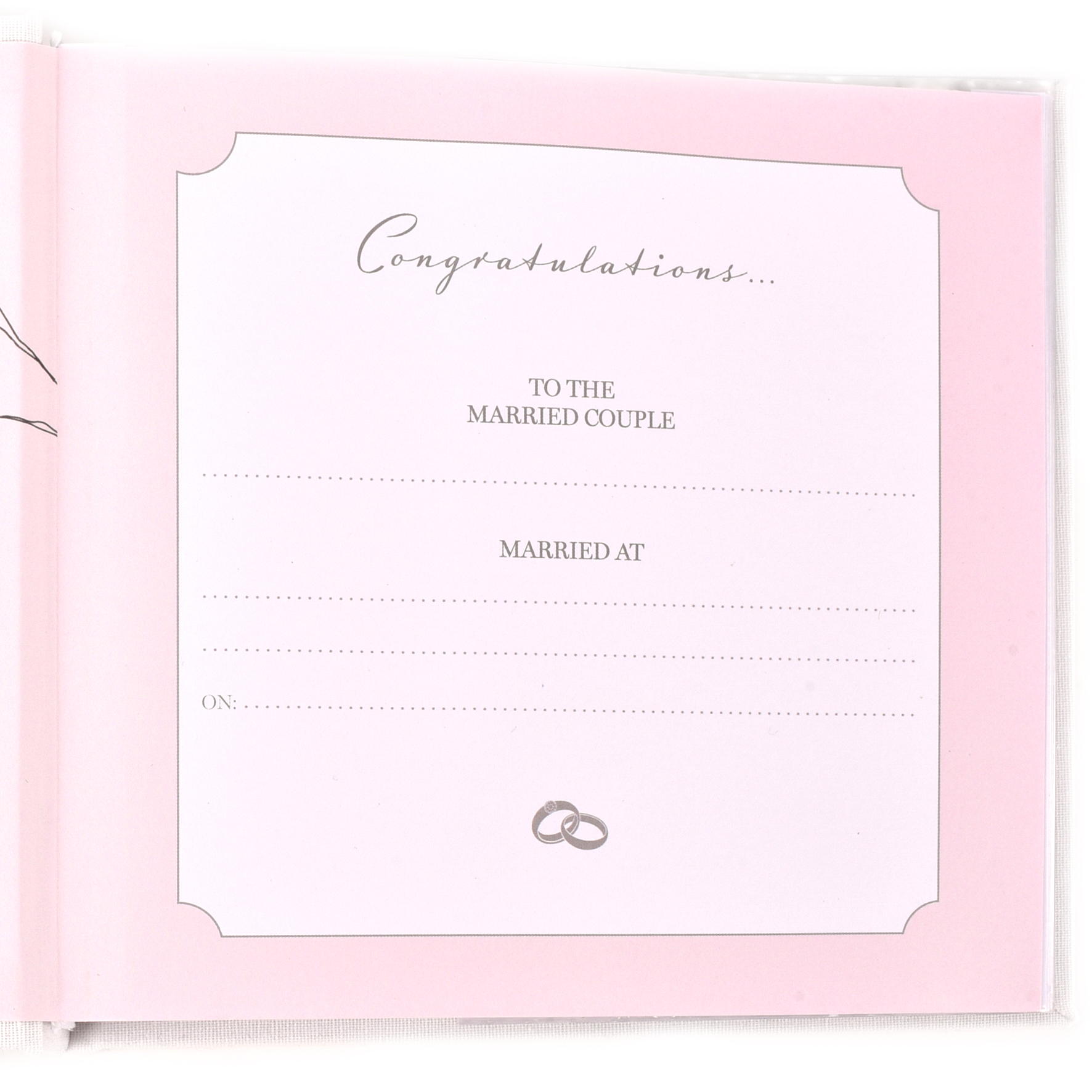 Luxurious Faux Suede Wedding Day Photo Album - Image 2