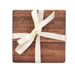 Housewarming Set of 4 Wooden Coasters