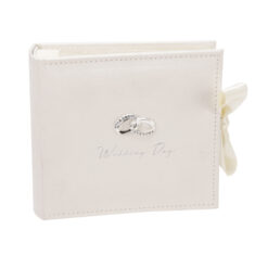 Luxurious Faux Suede Wedding Day Photo Album