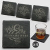 Mr and Mrs Slate Coasters x4 Personalised