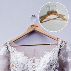 Bride and Groom Hangers Engraved (Set of 2)