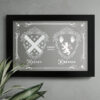 Mirrored Double Family Crest - Coat of Arms
