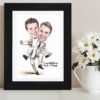 2 Guys Wedding Caricature