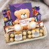 Chocolate Lovers Hamper with Personalised Teddy