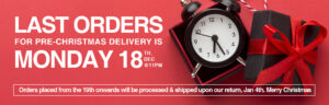 Christmas last orders