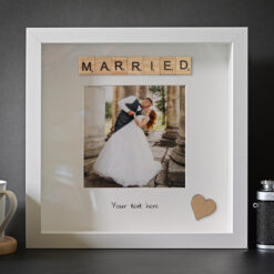 Married Scrabble Box Frame Gift