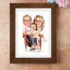 Custom Caricature for 3 People