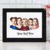 5 Person Portrait Style Caricature