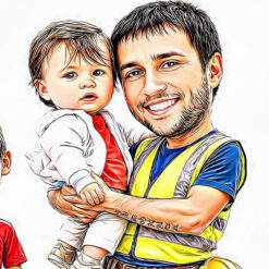 Custom Caricature for 6 People
