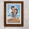 Beach Goers Caricature