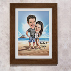 Beach Goers Caricature