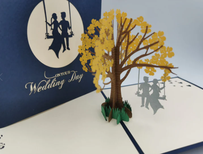 Wedding Swing - Irish Made Pop Up Cards