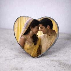 Personalised Photo Slate Heart