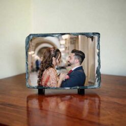 Large Personalised Rectangular Photo Slate With Matt Finish
