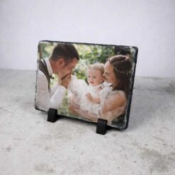 Personalised Rectangular Photo Slate With Gloss Finish