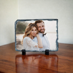 Personalised Rectangular Photo Slate With Matt Finish – 15cm x 20cm