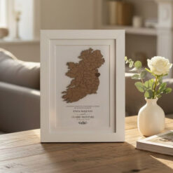 Personalised 3D Wooden Map Frame