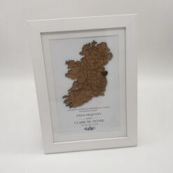 Personalised 3D Wooden Map Frame